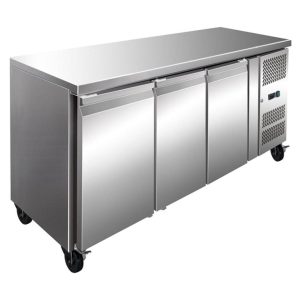 FE3100BT S/S Three Door Bench Freezer 231L