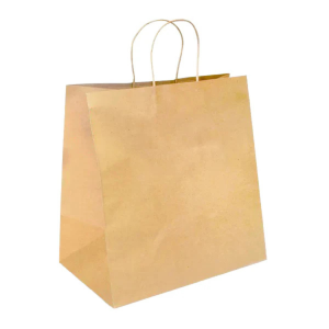 PakMax Jumbo Twist Handle Kraft Paper Bags - RPRR-120-J
