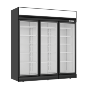Thermaster Black Upright Three Glass Door Freezer - LG-1563DF