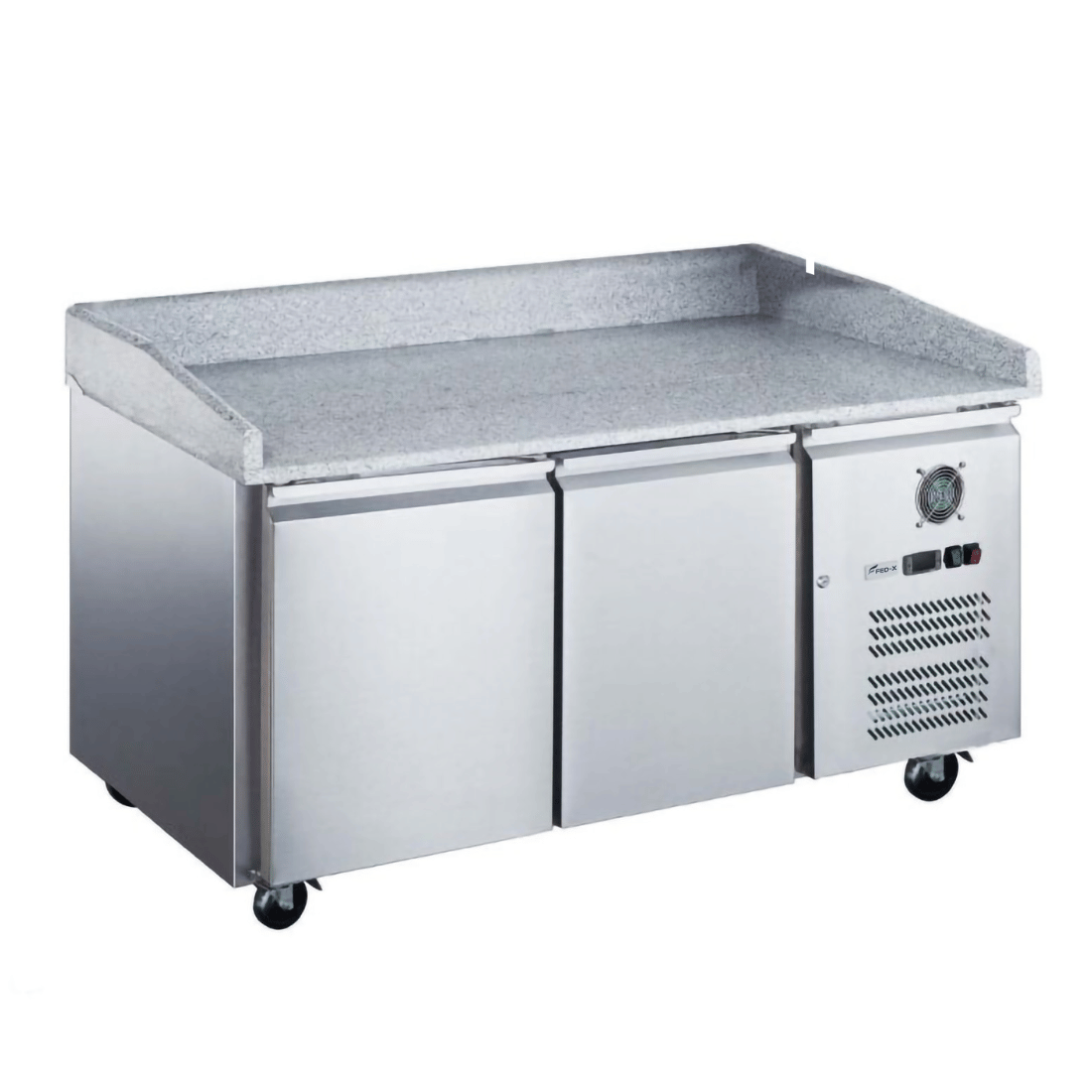 FED-X Two Door Standard Saladette On Castors - XPZ2600TN